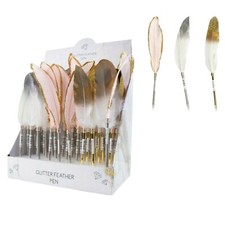 Glitter Feather Pen Adult Kids