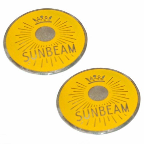 Pair yellow sunbeam - sunbeam, monogram