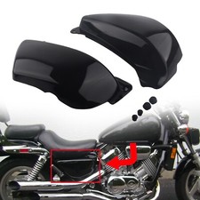 Battery Side Fairing Cover L & R Black For Honda Magna VF 750 VF750C 1994-2004