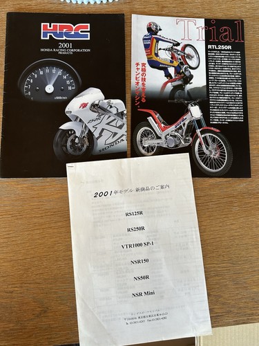 Honda hrc 2001 - honda, brochure