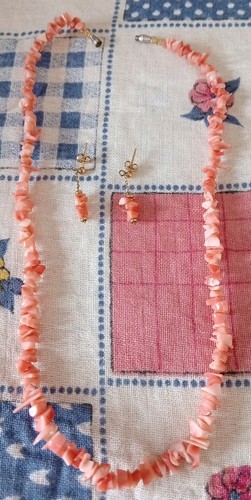 Coral necklace and - coral,
