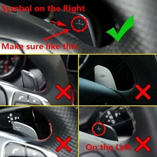 (red)Steering Wheel Paddle Shifter Extension Aluminum Car Steering Wheel Shif GF