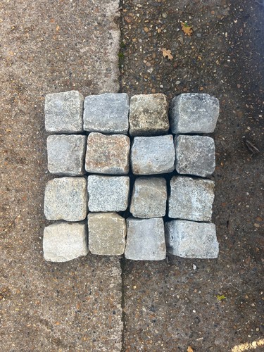 Reclaimed granite cobbles per - reclaimed,