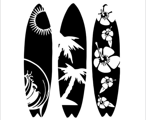 Surf board trio - vw, vinyl