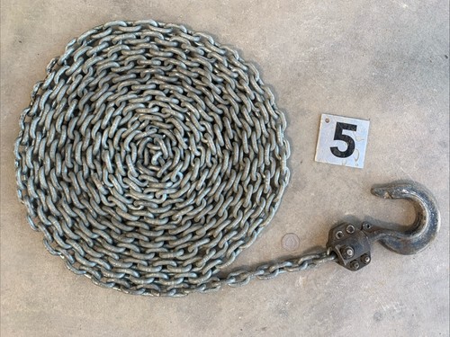 Old used rusty chains anchor
