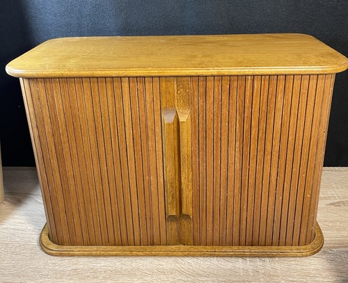Vtg danish teak tambour - vtg, door