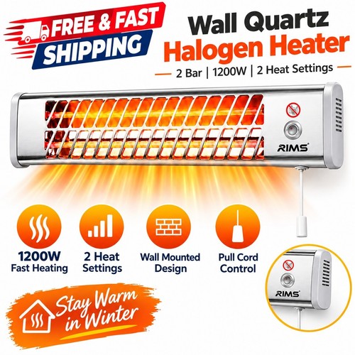 Wall mounted 1200w quartz - mounted,