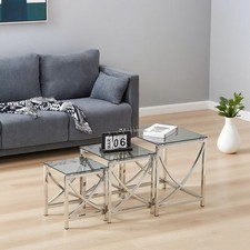 3Pcs Nesting Table Sets Square