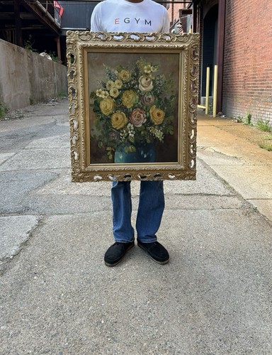 Antique still life floral - antique,
