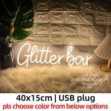 Glitter Bar Neon Sign Led