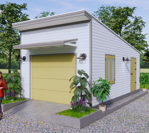13x23 garage shed - shed, roof