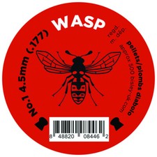 Wasp Pellets No1 Red .177 Tin of 500 Pellets Air Rifle ( .177 / 4.5mm) caliber
