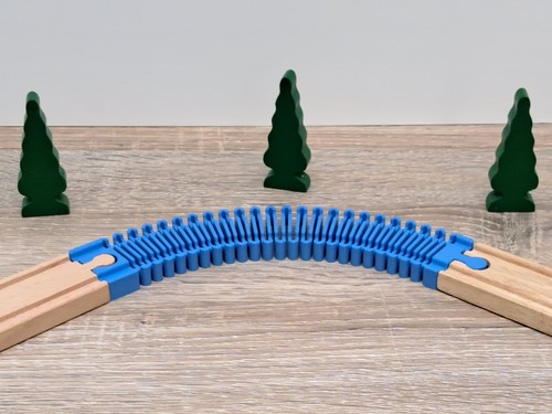 Flexible track for - track, wooden
