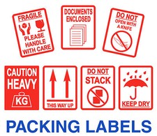 FRAGILE Stickers - Large 80 x