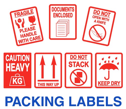 Fragile stickers large 80 - -,