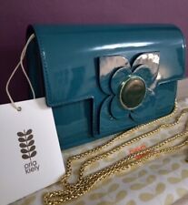 ORLA KIELY Blue Patent Flower