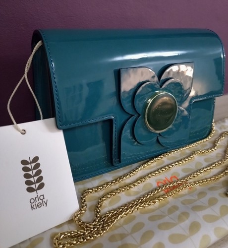 Orla kiely blue patent flower - orla,