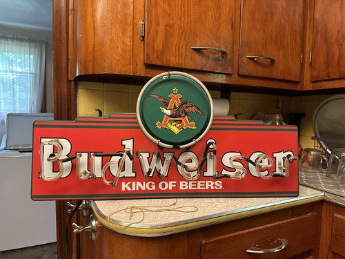 Vintage 1997 budweiser neon - vintage,