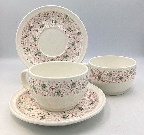 Sarreguemines cup and saucer - and, x