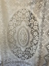Vintage Style Lace Tablecloth 90x72 Inches Floral Pattern Ideal Christmas Pretty
