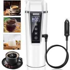 12V/24V Car Electric Kettle Boiler 450ml Travel Heating Cup w/ Cigarette lighter