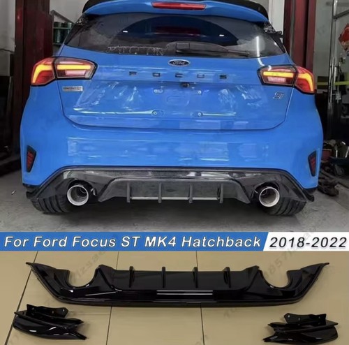 Gloss black full rear bumper - rear,