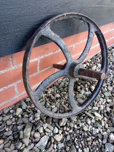 Antique cast iron wheelbarrow - antique,