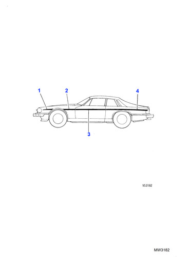 Jaguar genuine wing coachline - jaguar,