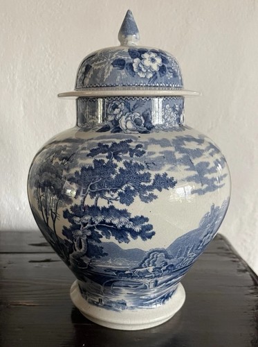 Antique lidded urn ginger jar - urn,