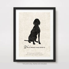WEIMARANER DOG ART PRINT