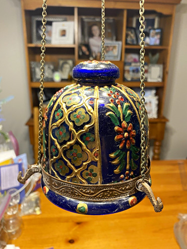 Vintage hand blown - blown, cobalt