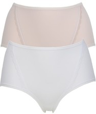 Ex Store Smooth Light Control Low Leg Lace Trim Knickers