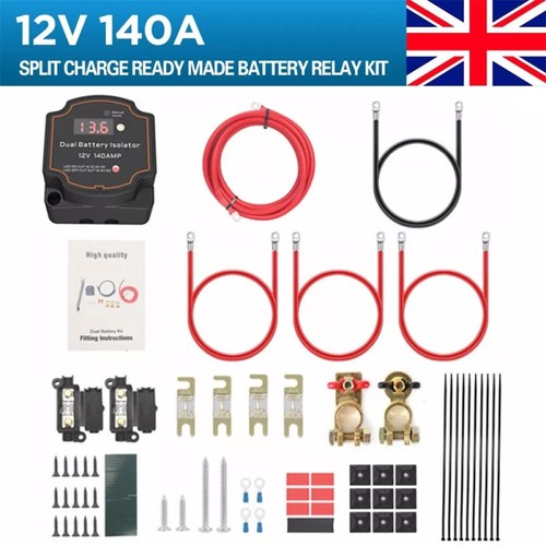 Split charge relay kit - 3m,