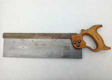 VINTAGE WM MARPLES & SONS "Special" 14" BRASS BACK TENON SAW   MADE IN ENGLAND