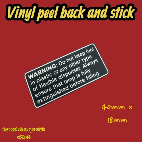 Mamod warning sticker oil can - mamod,