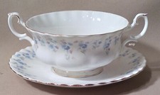 Royal Albert Memory Lane Cream Soup Bowl & Saucer EXCELLENT!