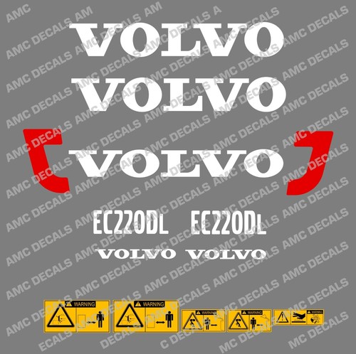Volvo ec220dl digger decal - volvo,