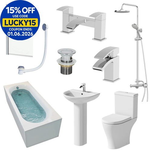 Bathroom suite 1700mm single - suite,