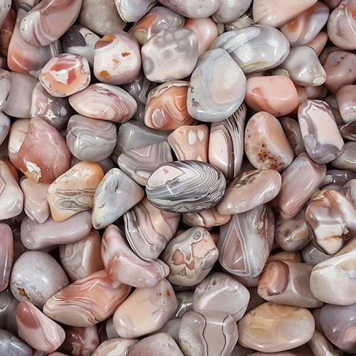 Pink grey agate - ,