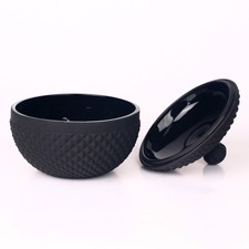 Decorative matte black Jar