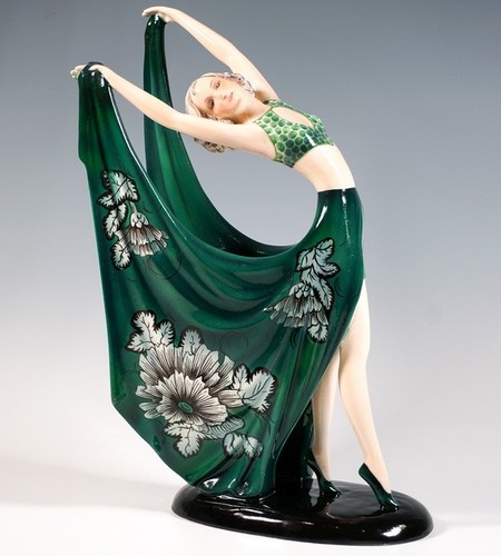 Large goldscheider art deco - large,