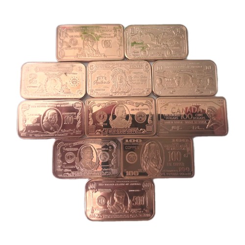 Set copper bars - of,