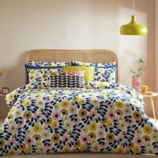 Orla Kiely Kimono Double Duvet Cover 200 Thread Count Great Condition