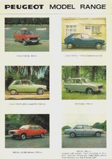 Peugeot Range 1978-1979 UK