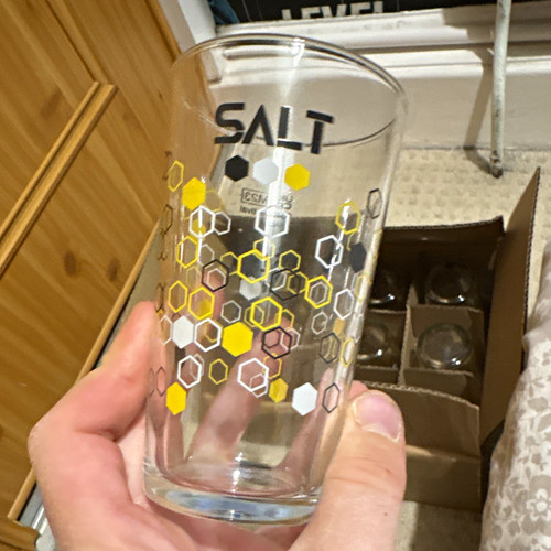 Salt clear glass drinking - salt,