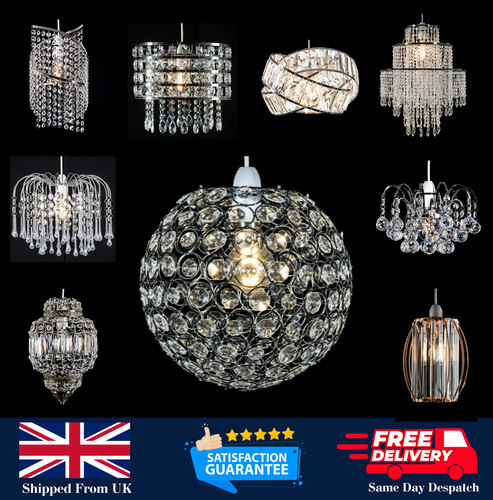 Light shade crystal ceiling - light,