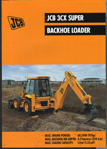 Jcb 3cx super backhoe - super", loader