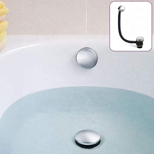 Chrome bath waste - chrome,