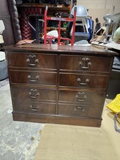 Large Vintage Double Mahogany