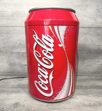 Coca Cola Vintage Mini Fridge Retro 240v / 12v Round 48cm Fully Tested Working